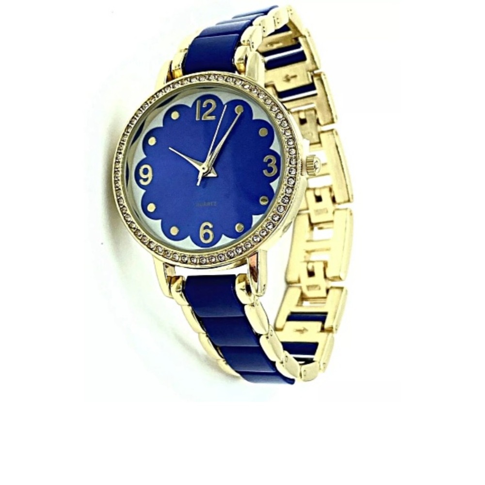 Avon Women's Watch - Blue and Gold